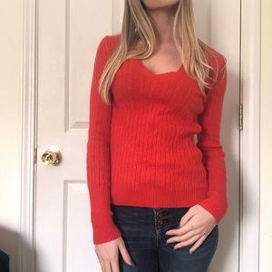 J. Crew orange sweater